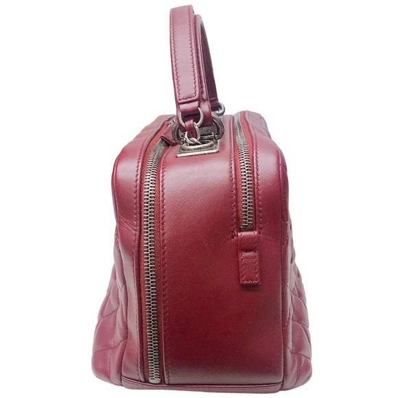 LOUIS VUITTON Trendy CC 2WAY Bag Bordeau Calf Handbag - Picture 4 of 9